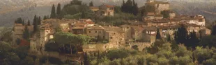 Montefioralle: Castello di Montefioralle e Chiesa di Santo Stefano