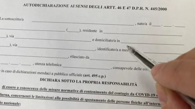 autocertificazione